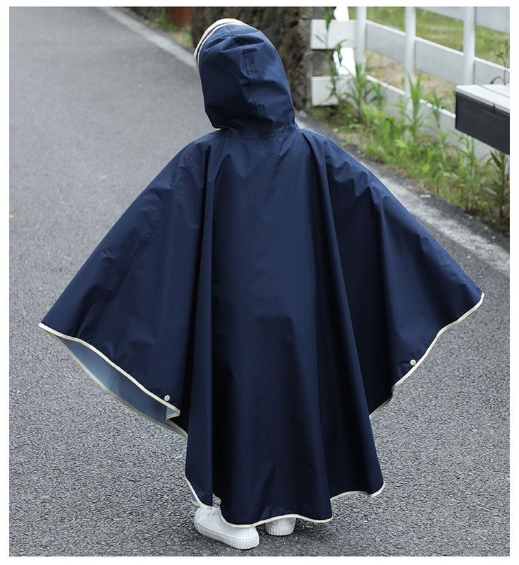 Detský dievčenský pršiplášť, detský roztomilý nepremokavý japonský detský pršiplášť, pončo s kapucňou, nepriepustné pršiplášte