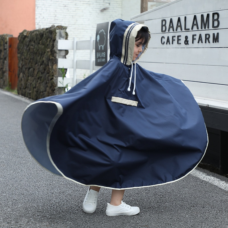 Detský dievčenský pršiplášť, detský roztomilý nepremokavý japonský detský pršiplášť, pončo s kapucňou, nepriepustné pršiplášte