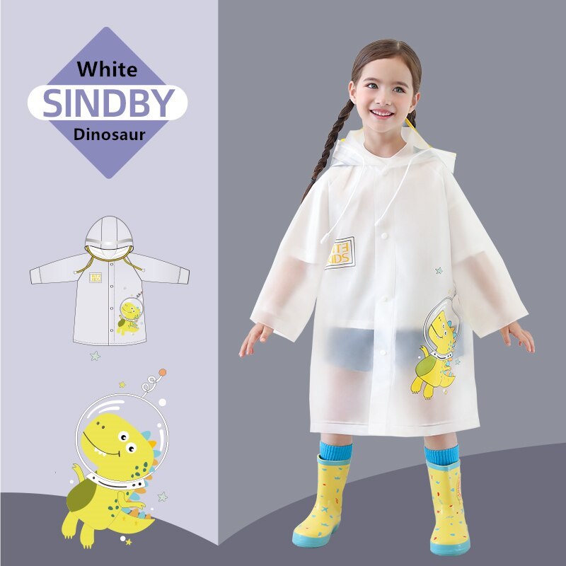 Detský pršiplášť s kreslenými dinosaurami z roku 2020, vetruodolný pončo, chlapci a dievčatá, pršiplášte pre študentov, zelené vonkajšie nepremokavé pršiplášte