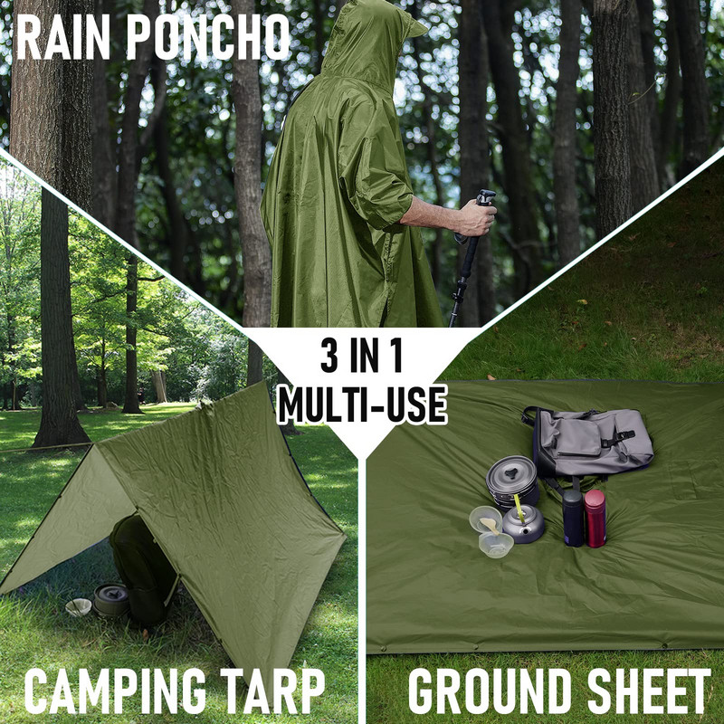 3 v 1 Vonkajší vojenský nepremokavý pršiplášť Pršiplášť Pánsky pršiplášť Dámsky pršiplášť Markíza z dažďa Motocyklový pršiplášť Poncho Pikniková podložka