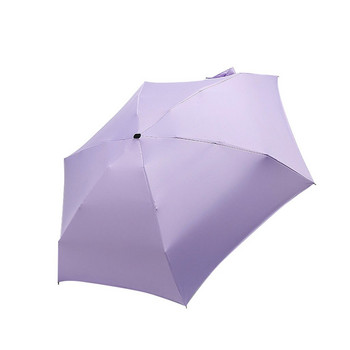 Мини джобен чадър Плосък лек чадър Чадър Сгъваем чадър за слънце Мини чадър за слънце Удобен за пътуване Нов
