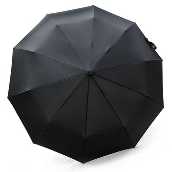 PALONY Μάρκα Δερμάτινη κυρτή λαβή ανδρική αυτόματη επαγγελματική ομπρέλα ανδρική αντιανεμική μαύρη μεγάλη ομπρέλα αυτοκινήτου ομπρέλα Rain Paraguas