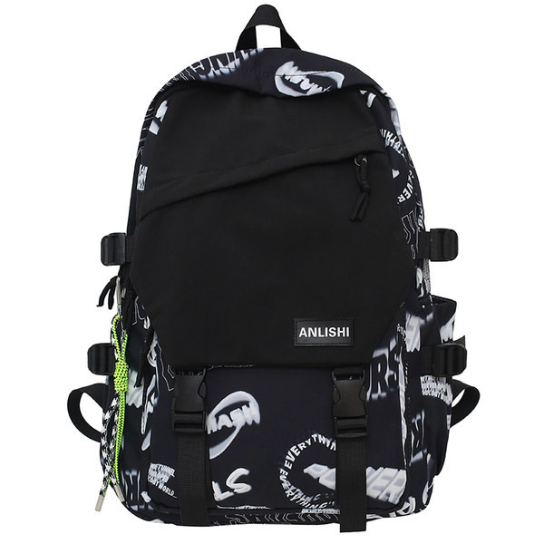 Muški ležerni ruksak s logotipom i plastičnim zatvaračem