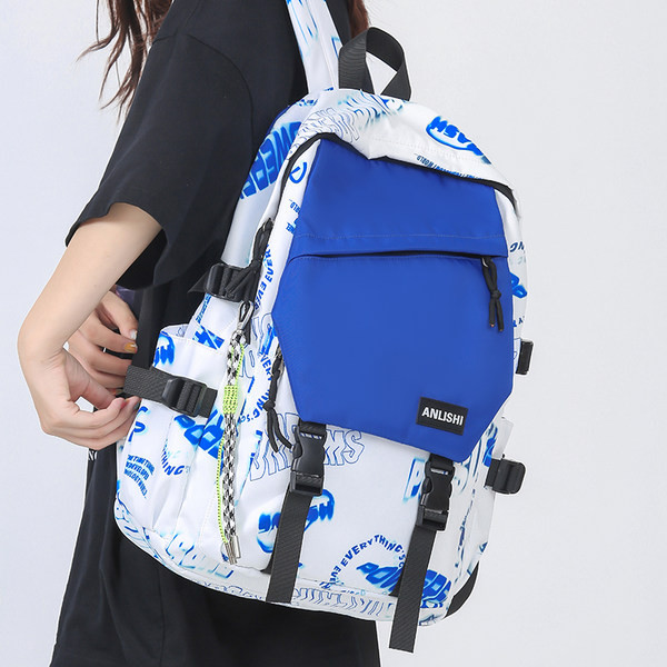 Muški ležerni ruksak s logotipom i plastičnim zatvaračem