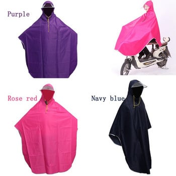 Rain Poncho Bike Hooded Cape Raincoat Withraincover Ponchos Hoods Adults Hood Cloak Αδιάβροχο ποδηλατικό σκούτερ ιππασίας