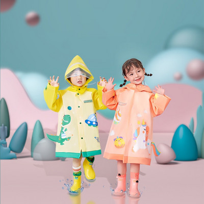 Kocotree Laste vihmamantel, armas Capa De Chuva Infantil, veekindel lapse vihmamantli kate Pontšo vihmariided kapuutsiga läbitungimatu