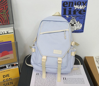 Ležerni muški ruksak s logotipom i bočnim džepovima