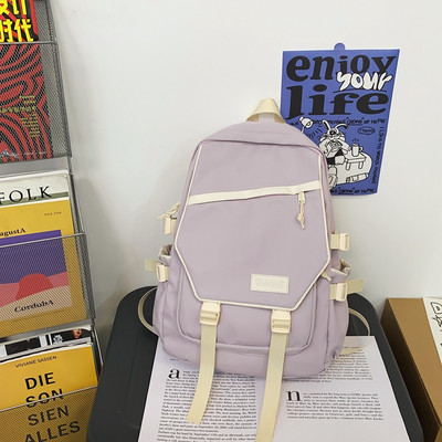 Ležerni muški ruksak s logotipom i bočnim džepovima