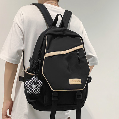 Ležerni muški ruksak s logotipom i bočnim džepovima