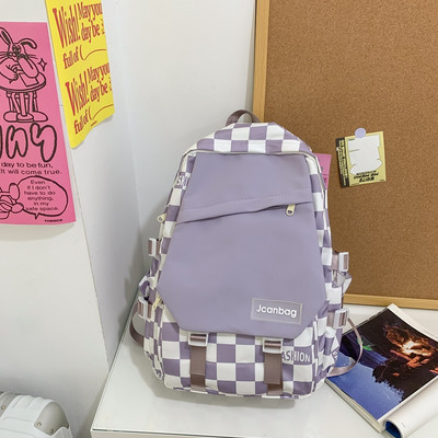 Ležérny textilný batoh s aplikáciou a nápisom pre mužov