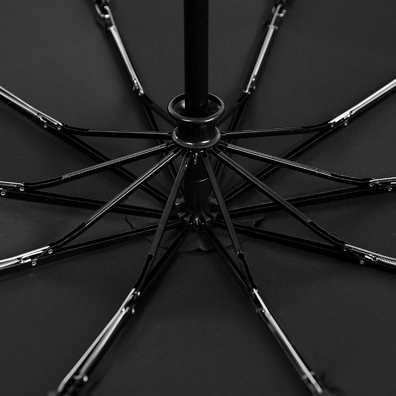 JPZYLFKZL Automatický skladací dáždnik s desaťkosťovým efektom, dámsky, mužský, luxusný, veľký, vetruodolný, dáždnik, pánsky, čierny