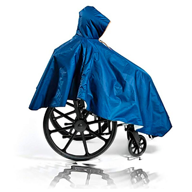Αναπηρική καρέκλα Poncho Ενήλικων Ηλικιωμένων Αναπηρική καρέκλα Cape Heavy Duty Επαναχρησιμοποιήσιμη Πλήρης αδιάβροχη κάλυψη Μπροστινή κουκούλα με φερμουάρ