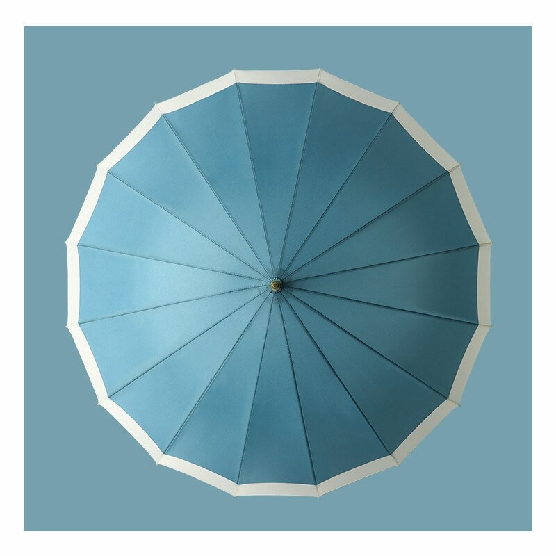 16K zakrivený dáždnik s rukoväťou, dáždnik pre mužov a ženy, zosilnený vetruodolný golfový dlhý dáždnik v japonskom štýle, osviežujúci dáždnik pre chlapcov a dievčatá