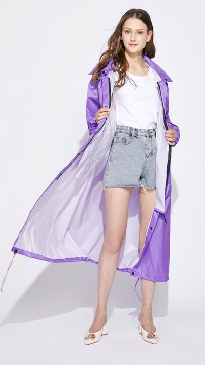 Új női könnyű, lélegző esőkabát, divatos vízálló, meghosszabbítható esőkabát felnőtteknek kültéri, szélálló férfi dzseki esőruházat