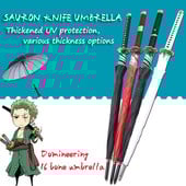 One Piece Roronoa Zoro Automatic Katana Umbrella Creative Rain Γυναικείες άντρες Σαμουράι Σπαθί Ninja Ομπρέλα Αντιανεμική ομπρέλα
