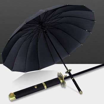 One Piece Roronoa Zoro Automatic Katana Umbrella Creative Rain Γυναικείες άντρες Σαμουράι Σπαθί Ninja Ομπρέλα Αντιανεμική ομπρέλα