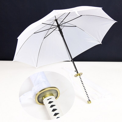 One Piece Roronoa Zoro Automatic Katana Umbrella Creative Rain Γυναικείες άντρες Σαμουράι Σπαθί Ninja Ομπρέλα Αντιανεμική ομπρέλα