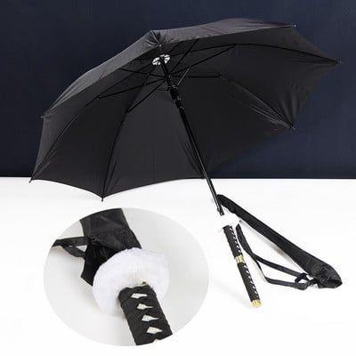 One Piece Roronoa Zoro Automatic Katana Umbrella Creative Rain Γυναικείες άντρες Σαμουράι Σπαθί Ninja Ομπρέλα Αντιανεμική ομπρέλα