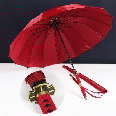 One Piece Roronoa Zoro Automatic Katana Umbrella Creative Rain Γυναικείες άντρες Σαμουράι Σπαθί Ninja Ομπρέλα Αντιανεμική ομπρέλα