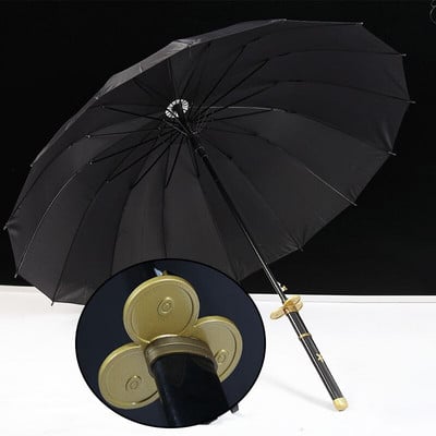 One Piece Roronoa Zoro Automatic Katana Umbrella Creative Rain Γυναικείες άντρες Σαμουράι Σπαθί Ninja Ομπρέλα Αντιανεμική ομπρέλα
