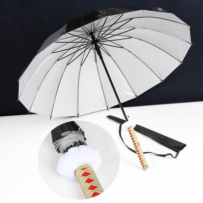 One Piece Roronoa Zoro Automatic Katana Umbrella Creative Rain Γυναικείες άντρες Σαμουράι Σπαθί Ninja Ομπρέλα Αντιανεμική ομπρέλα