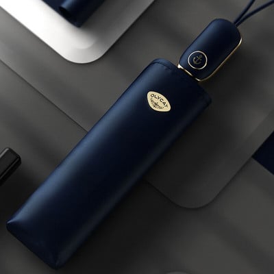 OLYCAT Plochý automatický dáždnik pre ženy Letný skladací UV slnečník pre dievčatá Vetruodolný slnečník Luxusný vonkajší slnečník