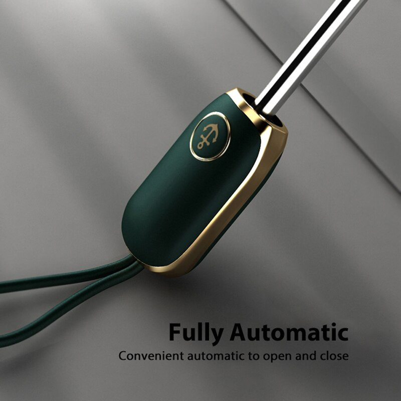 OLYCAT Plochý automatický dáždnik pre ženy Letný skladací UV slnečník pre dievčatá Vetruodolný slnečník Luxusný vonkajší slnečník