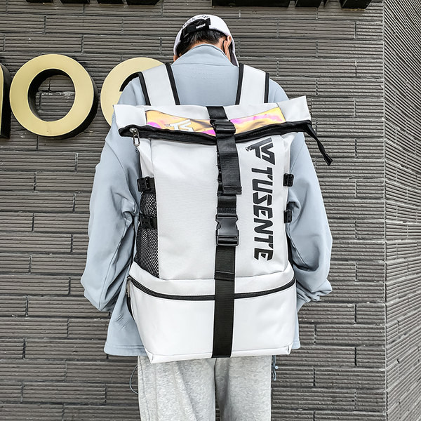 Moderan tekstilni muški ruksak sa natpisom