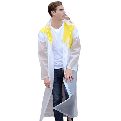 Rainfreem 2018 Nový pršiplášť s kontrastným farebným dizajnom EVA pre ženy/muže, nepremokavý, turistický/rybársky/dažďový výstroj