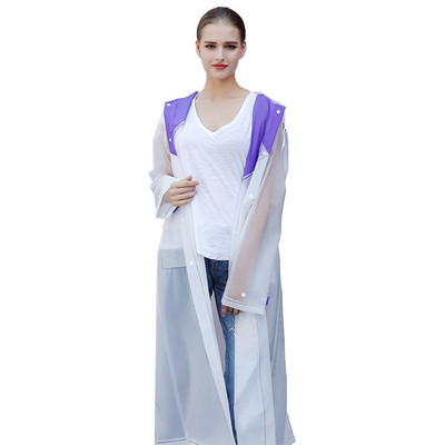 Rainfreem 2018 Nový pršiplášť s kontrastným farebným dizajnom EVA pre ženy/muže, nepremokavý, turistický/rybársky/dažďový výstroj