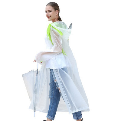 Rainfreem 2018 Nový pršiplášť s kontrastným farebným dizajnom EVA pre ženy/muže, nepremokavý, turistický/rybársky/dažďový výstroj