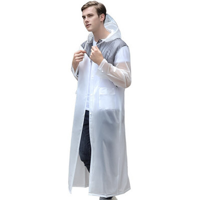 Rainfreem 2018 Nový pršiplášť s kontrastným farebným dizajnom EVA pre ženy/muže, nepremokavý, turistický/rybársky/dažďový výstroj