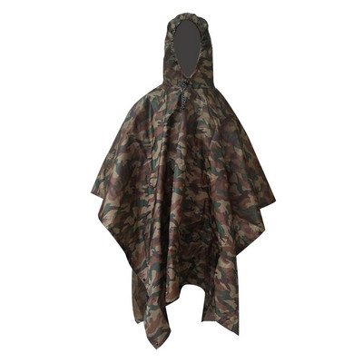 3 σε 1 Αδιάβροχο αδιάβροχο Unisex Μπουφάν αδιάβροχο Poncho Αδιάβροχο Τέντα Μοτοσικλέτα Poncho Πικνίκ για Υπαίθρια Πεζοπορία Αναρρίχησης