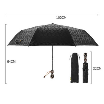 Κλασική ρετρό ανδρική γυναικεία ομπρέλα κρανίου αντιανεμική αυτόματη αναδιπλούμενη ανδρική γυναικεία ομπρέλα επαγγελματικής ομπρέλας Anti-UV Sun Protection Paraguas