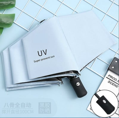 Skladací plne automatický dáždnik pre chlapcov a dievčatá, roztomilý slnečný a daždivý, dvojúčelový, ochrana proti slnku, veľká veľkosť, dážď, 1 ks