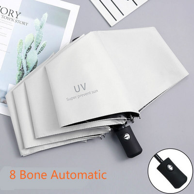 Skladací plne automatický dáždnik pre chlapcov a dievčatá, roztomilý slnečný a daždivý, dvojúčelový, ochrana proti slnku, veľká veľkosť, dážď, 1 ks