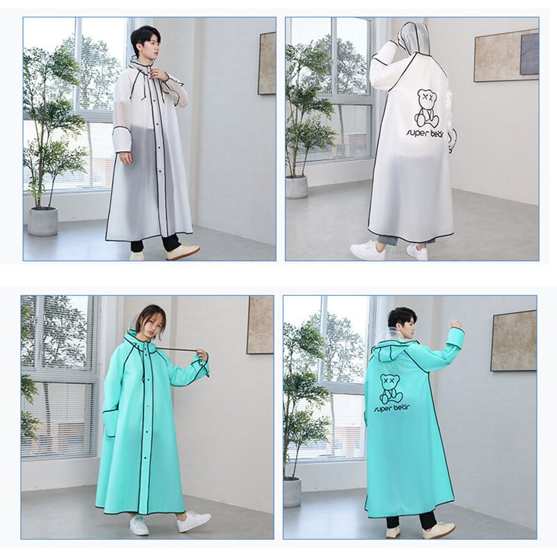 Módny batoh EVA pre dospelých, štyri v jednom, nepremokavý, dlhý, turistický, cyklistický, pršiplášť s kapucňou, outdoorový, cestovný, rybársky, horolezecký