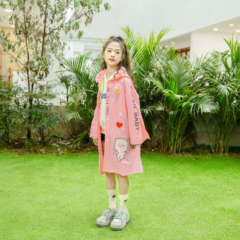Jachetă de ploaie drăguță pentru copii, impermeabilă pentru copii, dinozaur, pisică, haină de ploaie pentru băieți, fete, în aer liber, poncho, îmbrăcăminte de ploaie pentru studenți