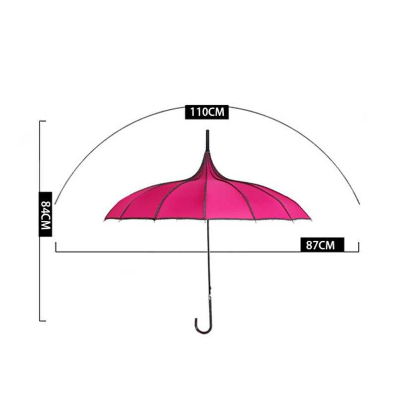 Umbrelă Vintage Pagoda Mireasă Nuntă Petrecere Soare Ploaie Umbrelă de protecție UV În stoc