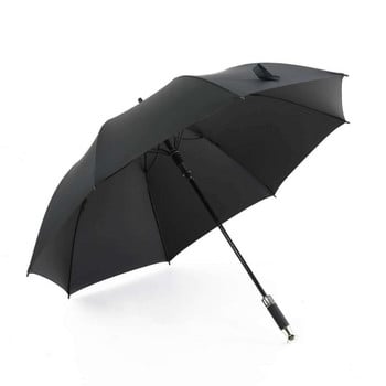 Πολυτελής αυτόματη μακρυά χειρολαβή Business Golf Umbrella Fiber Sraight Umbrella Paraguas μπορεί να προσαρμοστεί λογότυπο