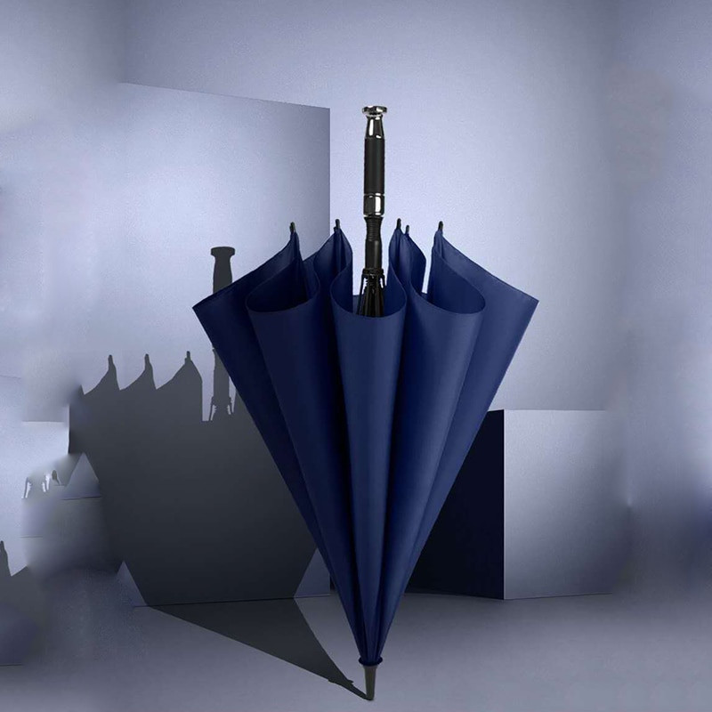 Umbrelă de golf cu mâner lung automată de lux Umbrelă de golf din fibre Paraguas poate fi logo personalizat