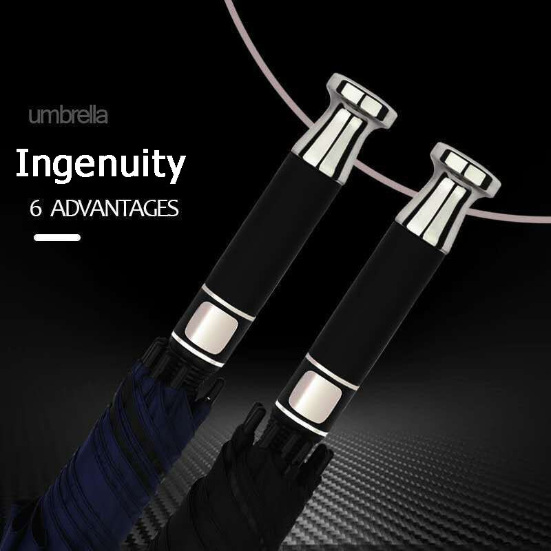 Umbrelă de golf cu mâner lung automată de lux Umbrelă de golf din fibre Paraguas poate fi logo personalizat