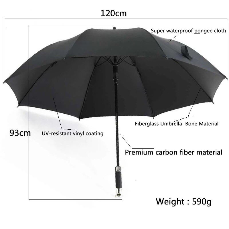 Umbrelă de golf cu mâner lung automată de lux Umbrelă de golf din fibre Paraguas poate fi logo personalizat