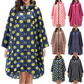 Nová dámska vlnená dlhá pláštenka, nepremokavá vetruodolná pončo, vrchné oblečenie, nepriepustná mikina s kapucňou a pršiplášťom