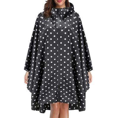 Nová dámska vlnená dlhá pláštenka, nepremokavá vetruodolná pončo, vrchné oblečenie, nepriepustná mikina s kapucňou a pršiplášťom