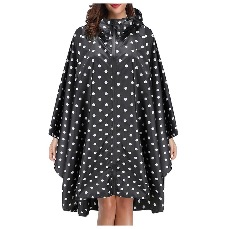 Nová dámska vlnená dlhá pláštenka, nepremokavá vetruodolná pončo, vrchné oblečenie, nepriepustná mikina s kapucňou a pršiplášťom
