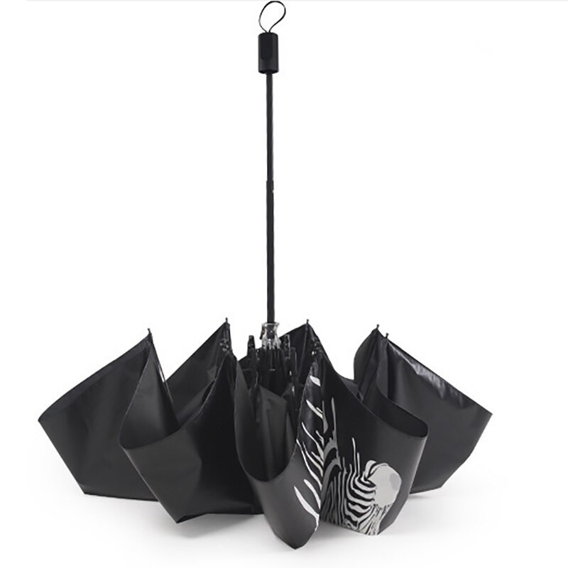YADA Creativ Schimbarea Culorii Model Zebr Umbrelă pliabilă ploioasă Anti-UV Rezistent la ploaie Protecție solară Umbrele de soare Femei YS013