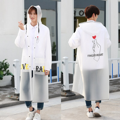 Férfi és női esőkabát átlátszó esőkabát kültéri utazási trend divat férfi és női hordozható esőponcsó, nem eldobható