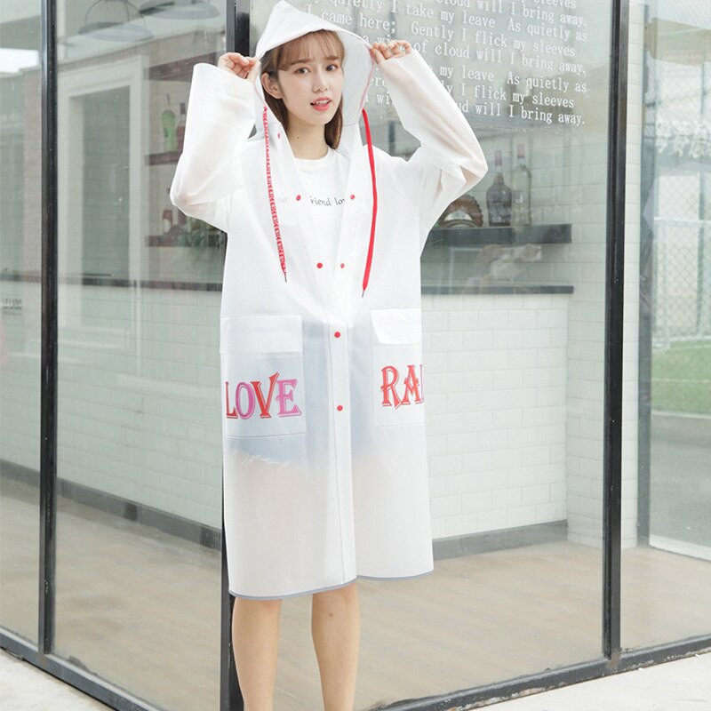 Férfi és női esőkabát átlátszó esőkabát kültéri utazási trend divat férfi és női hordozható esőponcsó, nem eldobható