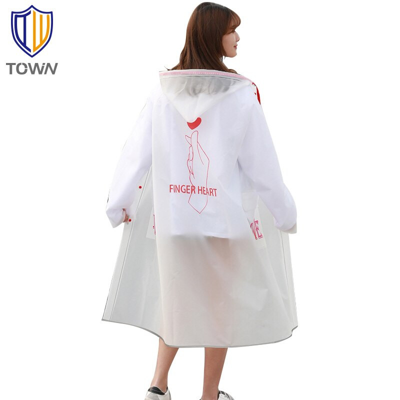 Férfi és női esőkabát átlátszó esőkabát kültéri utazási trend divat férfi és női hordozható esőponcsó, nem eldobható